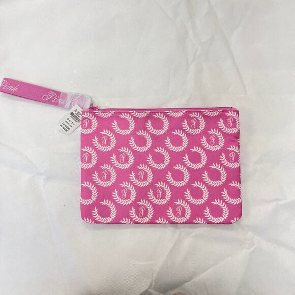 Victoria's Secret Pink Logo Wristlet Makeup Bag - Picture 3 of 5